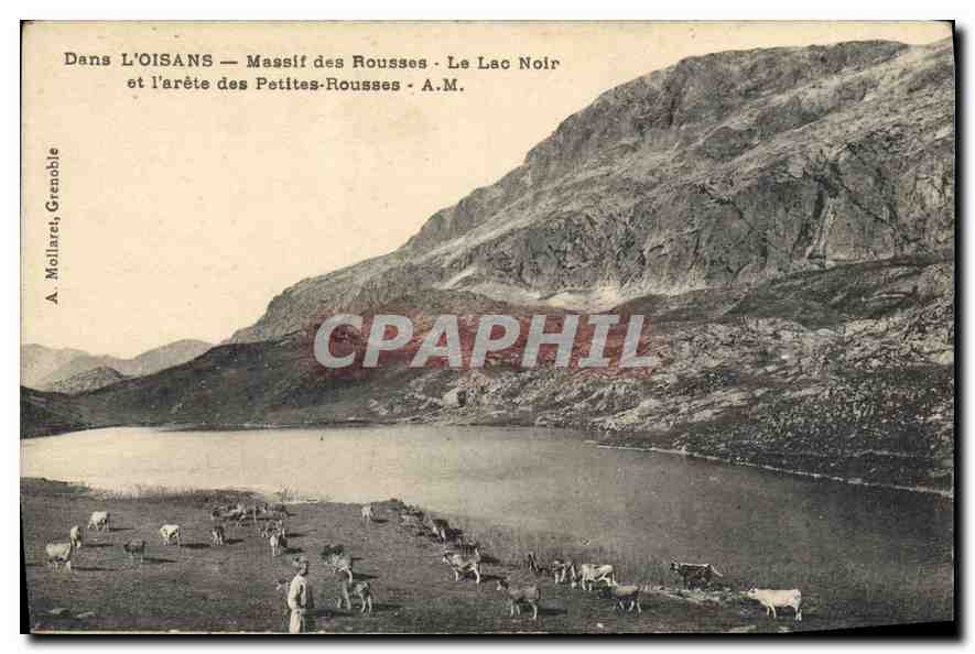 CPA Dans l'Oisans Massif des Rousses le lac Noir et l'arete des Petites Rousses 