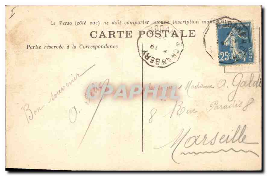 Sassenage — La Cascade du Parisien et la Passerelle — Sassenage, 0164 — Verso