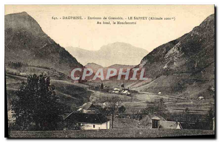 Dauphiné - Umgebung von Grenoble - Le Sappey (Höhe 1000 m) - Im Hintergrund, der Moucherotte