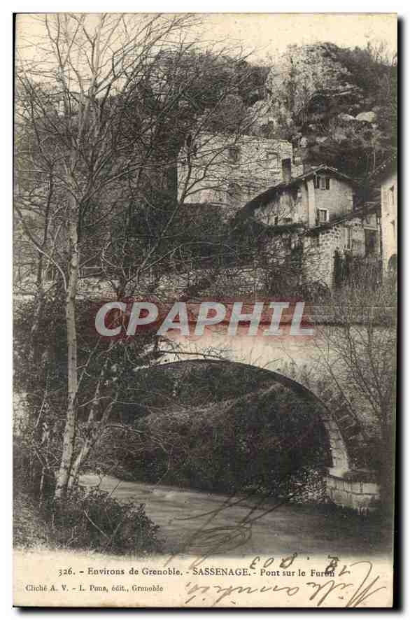 Sassenage — Bridge over the Furen — L. Pons, Publisher, Grenoble