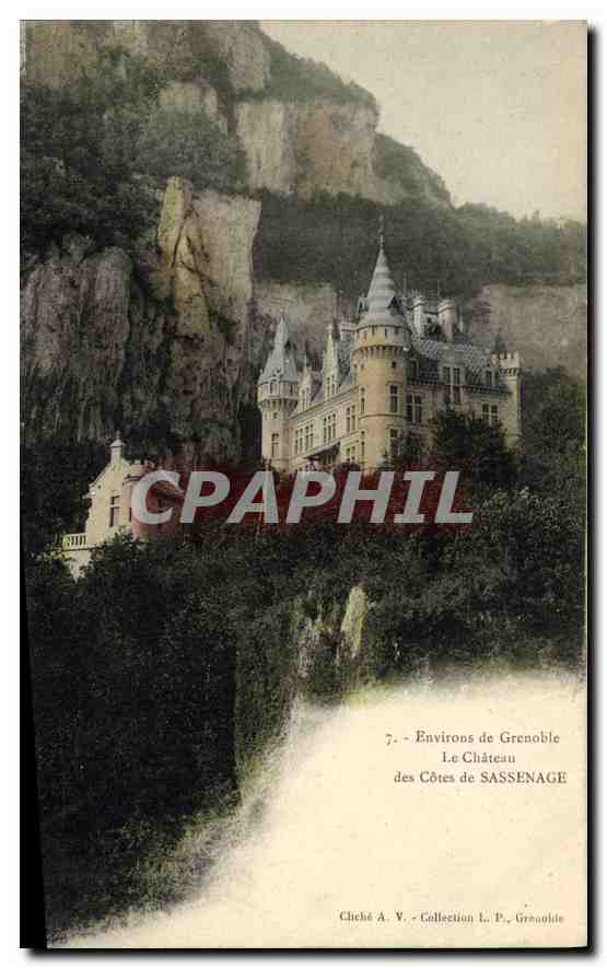 Château des Côtes de Sassenage — Environs de Grenoble — Cliché A. V. - Collection L. P., Grenoble