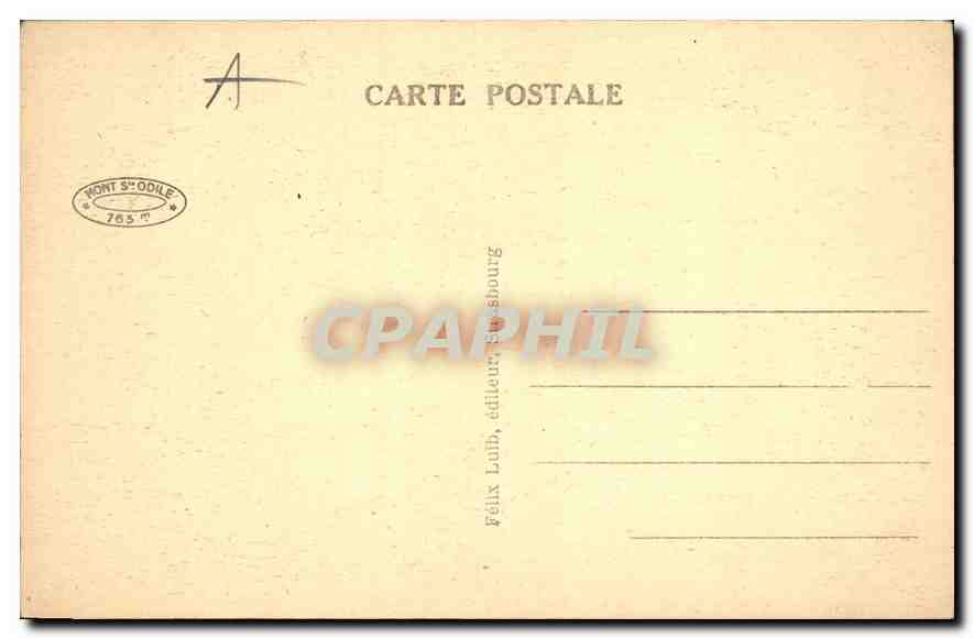 CPA Couvent Sainte Odile interieur de l'eglise  — Verso