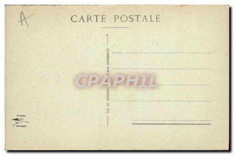 CPA Colmar Clocher de la Cathedrale et Chapelle de l'hopital  — Rückseite
