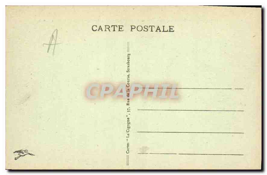 CPA Ballon d'Alsace les Lacets de la route strategique allant a Sewen  — Back