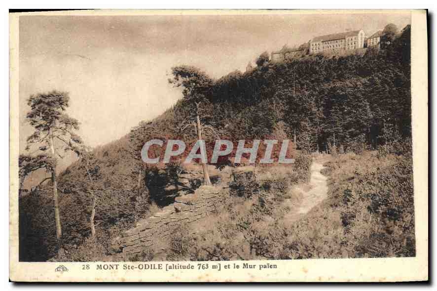 CPA Mont Ste Odile et le Mur Paien 