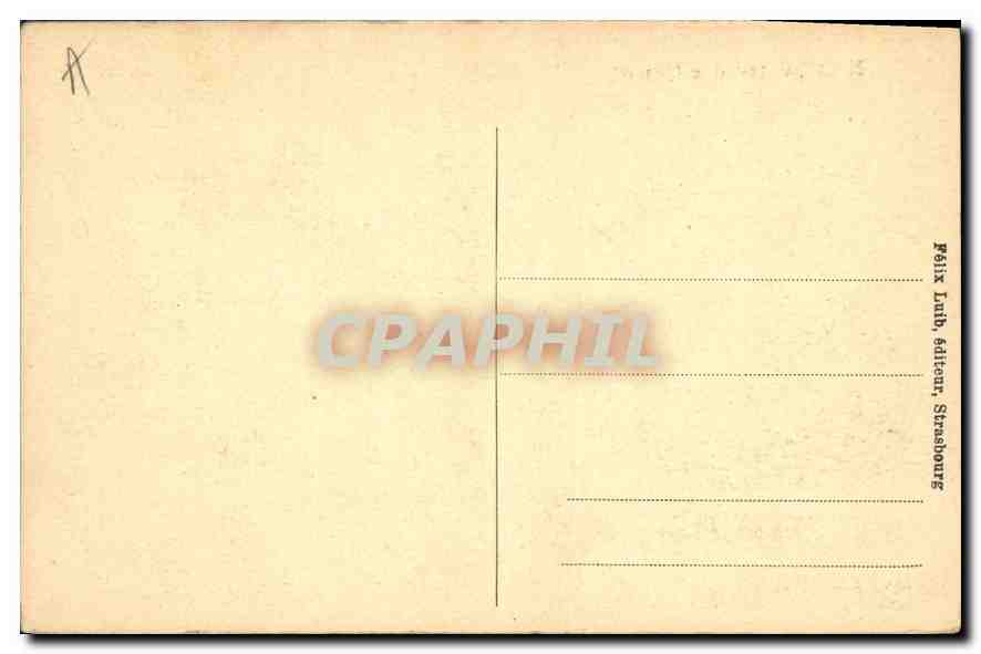 CPA Mont Sainte Odile  — Verso