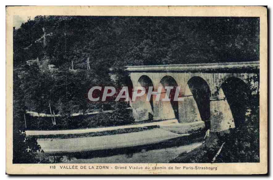 CPA Vallee de la Zorn grand Viaduc du chemin de fer paris Strasbourg 
