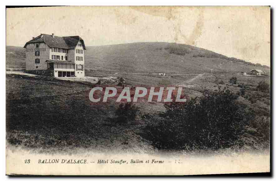 CPA Ballon d'Alsace Hotel Stauffer Ballon et Ferme 