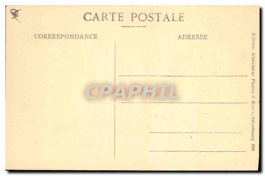 Mont Sainte-Odile — vue panoramique — Édition Alsacienne Paulus & Recty, Strasbourg — Rückseite