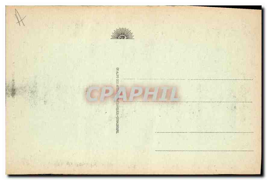 CPA Colmar Autel Sacramentaire  — Rückseite