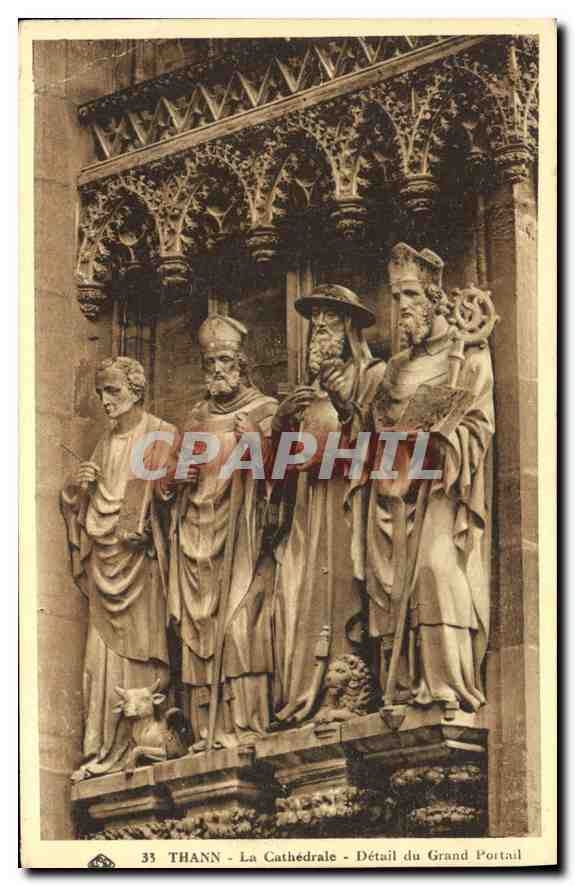 Thann - La Cathédrale - Détail du Grand Portail