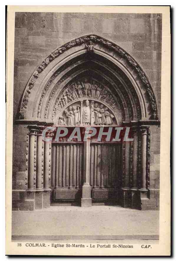 Colmar - Église St-Martin - Le Portail St-Nicolas — CAP. n°38