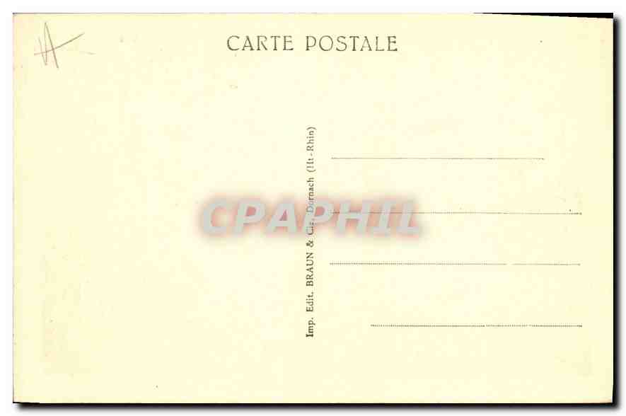 Thann — Bords de la Thur — CPA n°319 — Verso