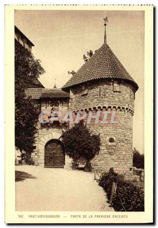 Haut-Königsbourg — Porte de la première enceinte — Braun & Cie, n°702