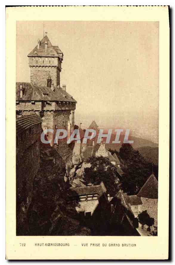 Haut-Kœnigsbourg — Vue prise du Grand Bastion — série 712