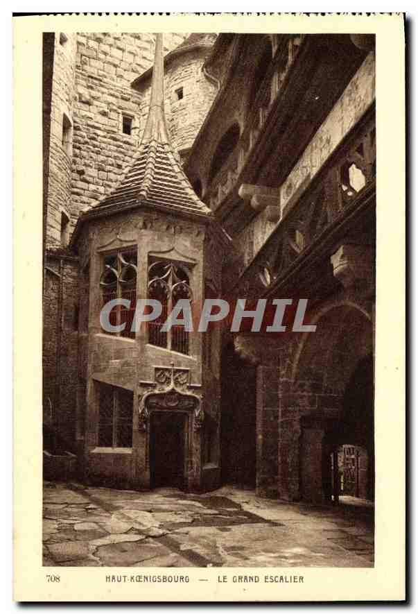 Haut-Königsbourg — The Grand Staircase — CPAPHIL 708