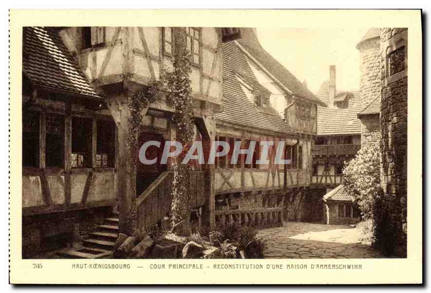 Haut-Königsbourg — Cour principale — Reconstitution d'une maison d'Ammerschwihr