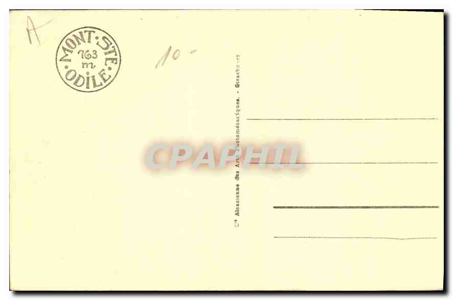 CPA Mont Ste Odile La Porte Romaine  — Rückseite