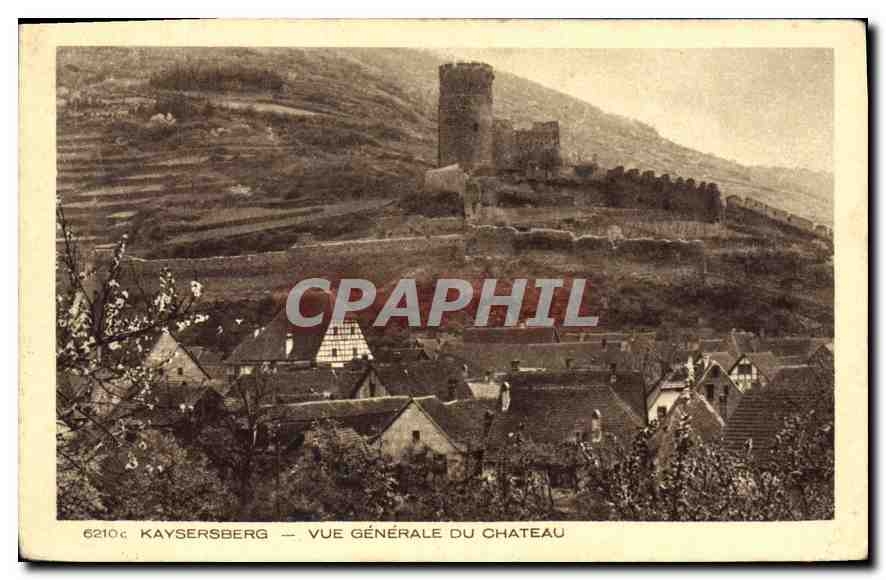 CPA Kaysersberg Vue generale du Chateau 