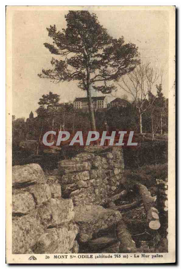 CPA Mont Ste Odile Le Mur paien 