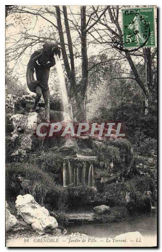 CPA Grenoble Jardin de Ville Le Torrent 