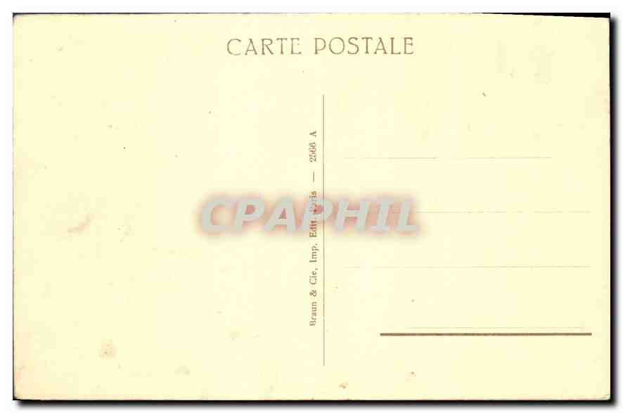 CPA Chateau du Versailles Cabinet de travail — Verso