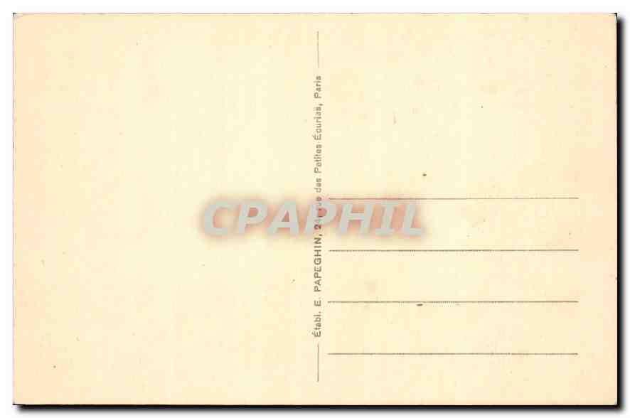 CPA Versailles le Chateau La Chambre a ecucher de Louis XV  — Verso