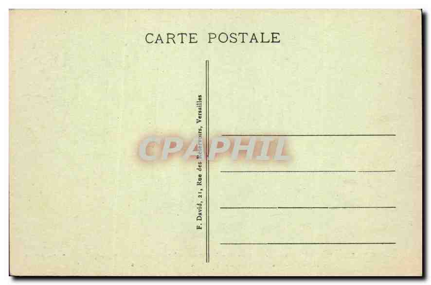 CPA Versailles Galerie des Glaces  — Rückseite