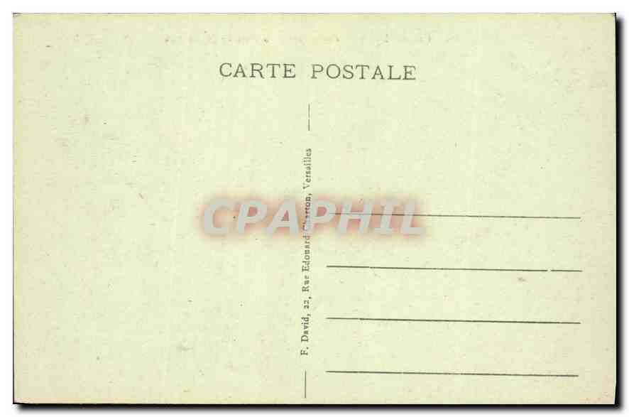 CPA Versailles Vue generale du Parc et du Chateau  — Rückseite