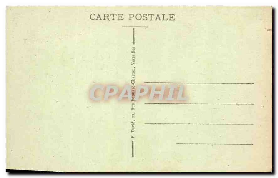 CPA Versailles Galerie des Glaces  — Back