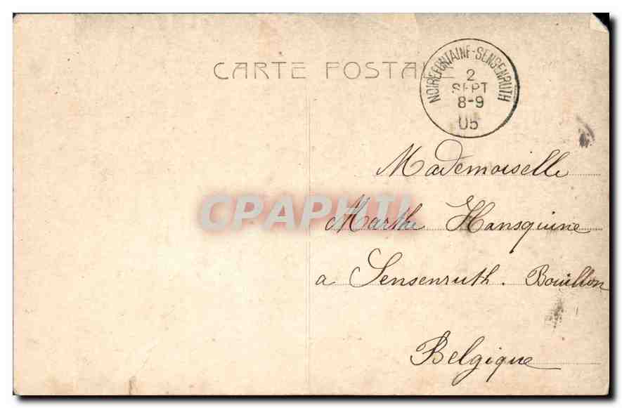 CPA Fantaisie Femme — Rückseite
