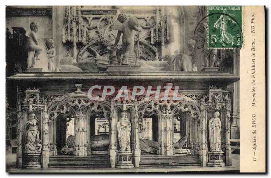 CPA Eglise de Brou Mausolee de Philibert le Beau 