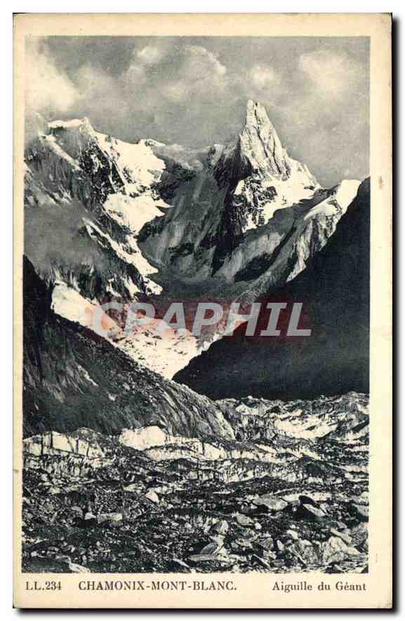 CPA Chamonix mont Blank Aiguille du Geant 