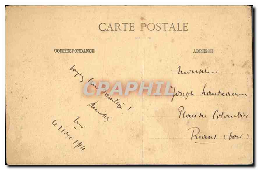 Reims — Cathédrale et Archevêché après l'incendie — Imprimeries Réunies de Nancy - Cl. Maunier - n°1 — Rückseite
