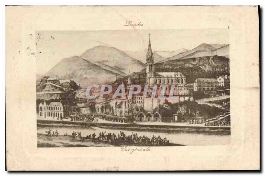 CPA Lourdes Vue generale
