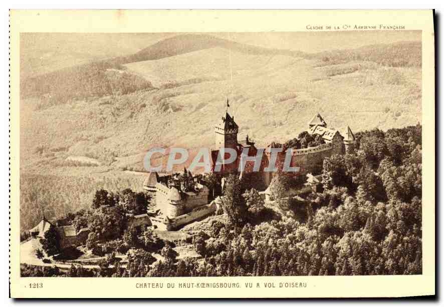 Haut-Königsbourg Castle — viewed from above — publisher Braun & Cie, Domach (Ht-Rhin), n° 1213