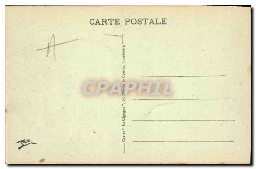 Ballon d'Alsace (alt. 1256 m.) — Le Sommet et le Rundkopt — Cartes 'La Cigogne', Strasbourg — Reverso