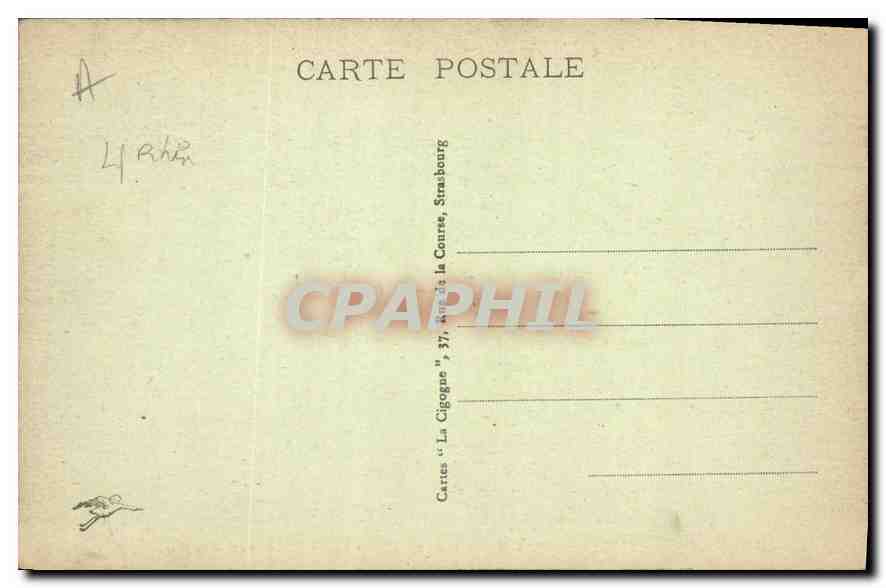 CPA Mulhouse Curiosite historique Un embleme pour le chatiment des mauvaises langues  — Rückseite