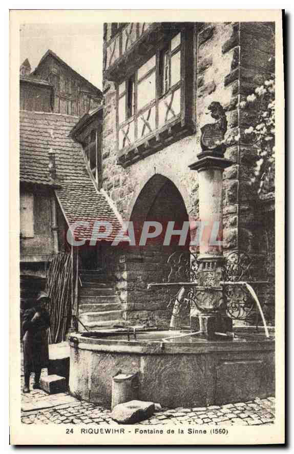 Riquewihr - Fontaine de la Sinne (1560) — éditeur CPAPHIL, n° 24