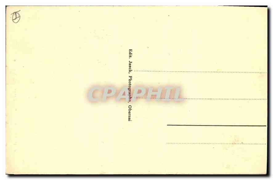 CPA Obernai Le Vieux Puits aux 6 seaux  — Rückseite