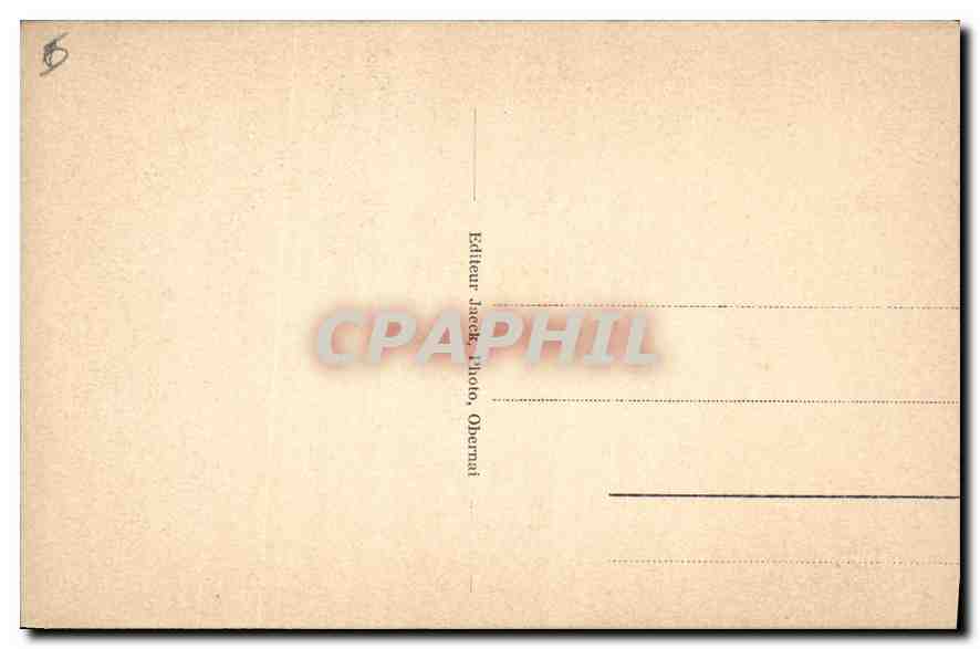 CPA Obernai Nid de Cigognes  — Verso
