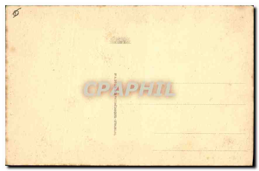 CPA Obernai Nid de Cigogne  — Verso