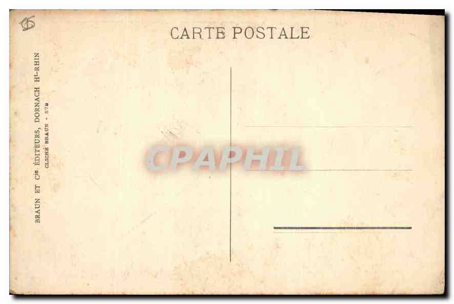 CPA Obernai Fontaine Odile et la Mairie  — Rückseite