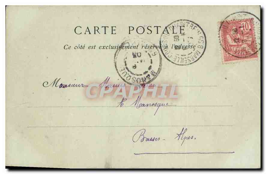 CPA Casino de Monte Carlo Le Theatre  — Rückseite