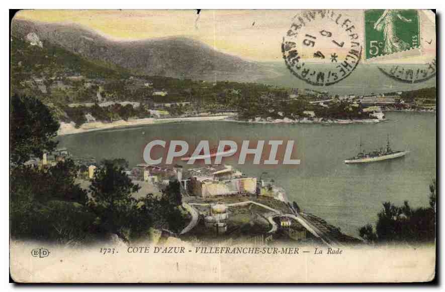 CPA Cote d'Azur Villefranche Sur mer La Rade