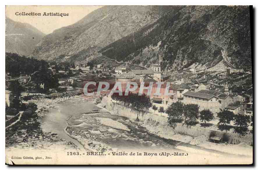 BREIL - Vallée de la Roya (Alp.-Mar.) — Édition Gilelta, phot. Nice, n° 1263