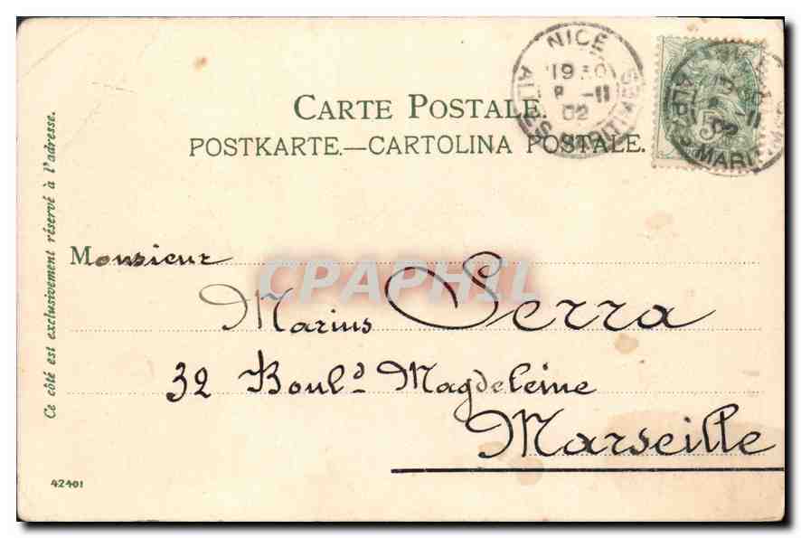 CPA Sainte Marguerite  — Verso