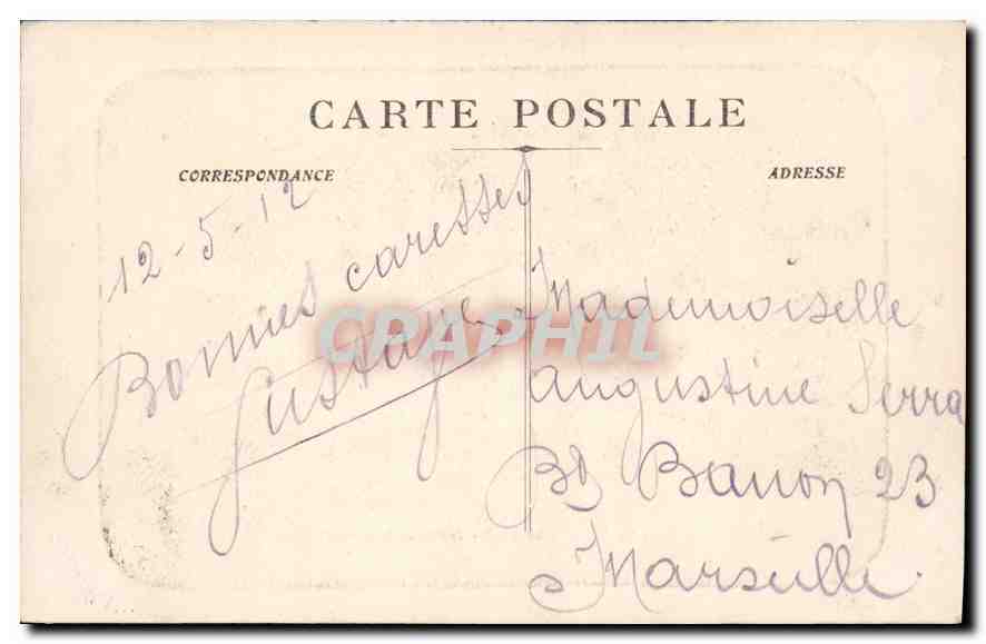 CPA La Sainte Baume Entree de la Grotte  — Verso