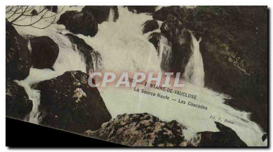 CPA Fontaine de Vaucluse Les cascades