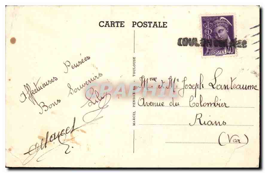 CPA Toulouse La Cathedrale Saint Etienne  — Verso
